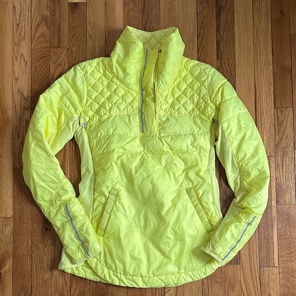Lululemon Women's Yellow Quilted Jacket